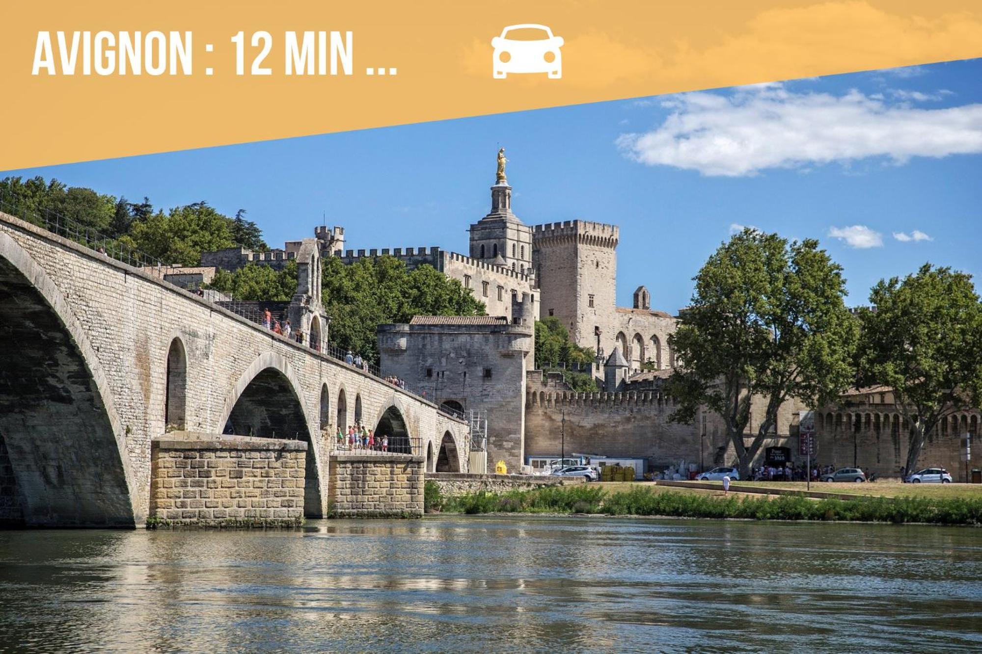 Avignon Appart Hôtel contemporain au calme avec vue Rochefort-du-Gard Exterior foto